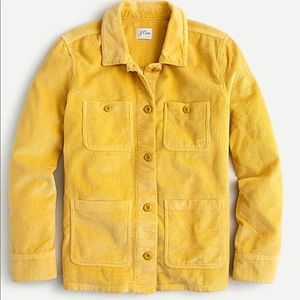 NWT J Crew Yellow Lightweight Corduroy Jacket